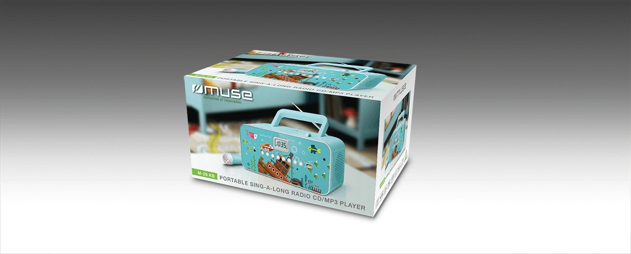 Prijenosni CD radio MUSE M-29 KB (CD/MP3, USB, FM/MW radio, Ulaz za mikrofon)-5