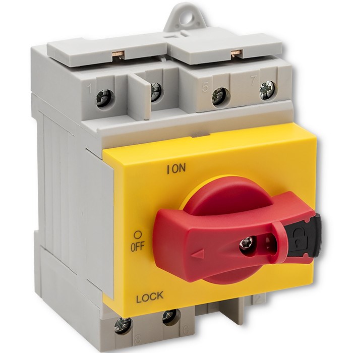 Qoltec 52611 DC isolator with locking function | Main switch | 1200V | 32A | 8kV | 4P-7