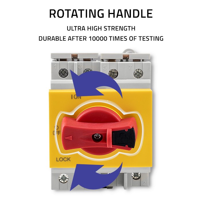 Qoltec 52611 DC isolator with locking function | Main switch | 1200V | 32A | 8kV | 4P-13