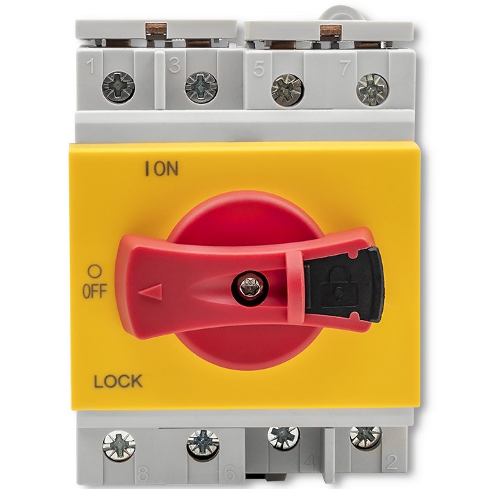Qoltec 52611 DC isolator with locking function | Main switch | 1200V | 32A | 8kV | 4P-6