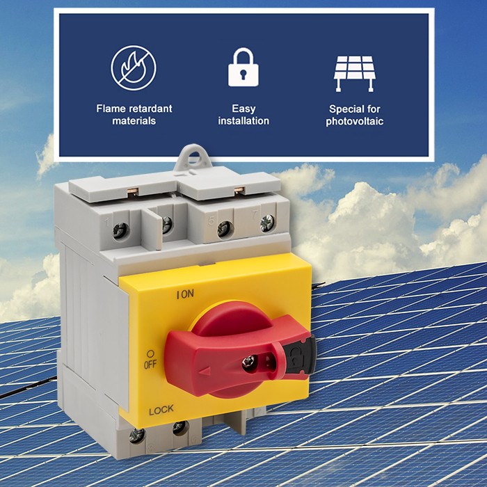 Qoltec 52611 DC isolator with locking function | Main switch | 1200V | 32A | 8kV | 4P-1