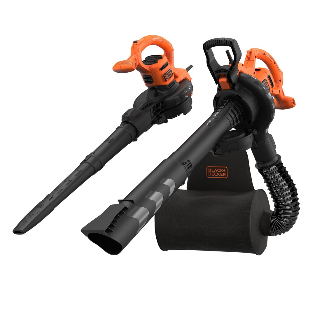 Vrtne usisavač/puhač/razbijač BLACK&DECKER 3-u-1 (Snaga 2900W, Brzina zraka 390km/h, Kapacitet vreće 55L, Narančasta)-0