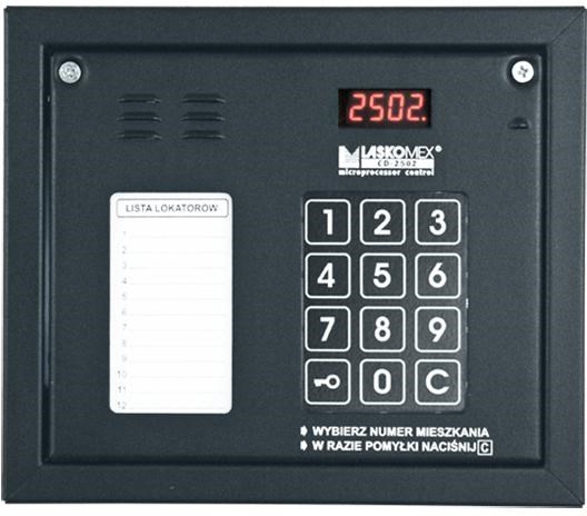 Audio panel s mini popisom stanara i RFID čitačem ključeva, LASKOMEX, CP-2502NR (crna)