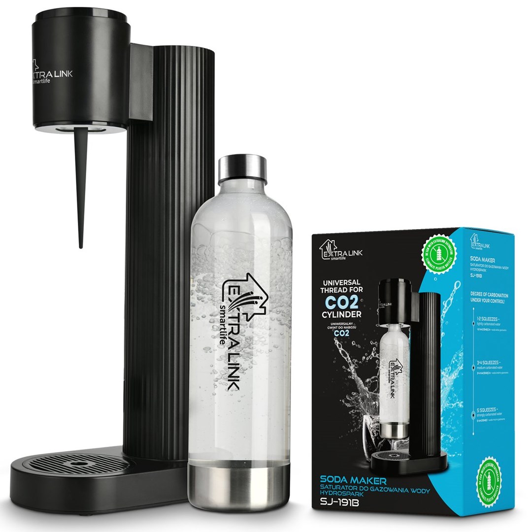 Aparat za gaziranje vode EXTRALINK SmartLife Hydrospark SJ-191B (crni)