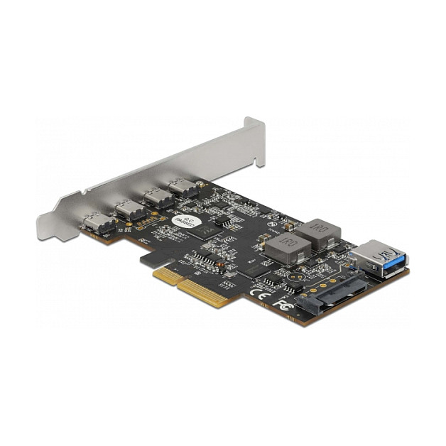 Delock PCIe 3.0 x4 kartica, 4x USB-C + 1x USB-A 3.2 Gen 2-1