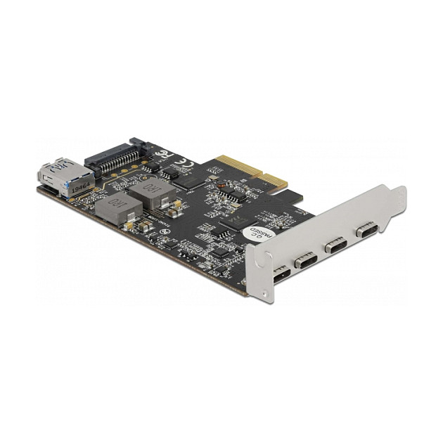 Delock PCIe 3.0 x4 kartica, 4x USB-C + 1x USB-A 3.2 Gen 2-2