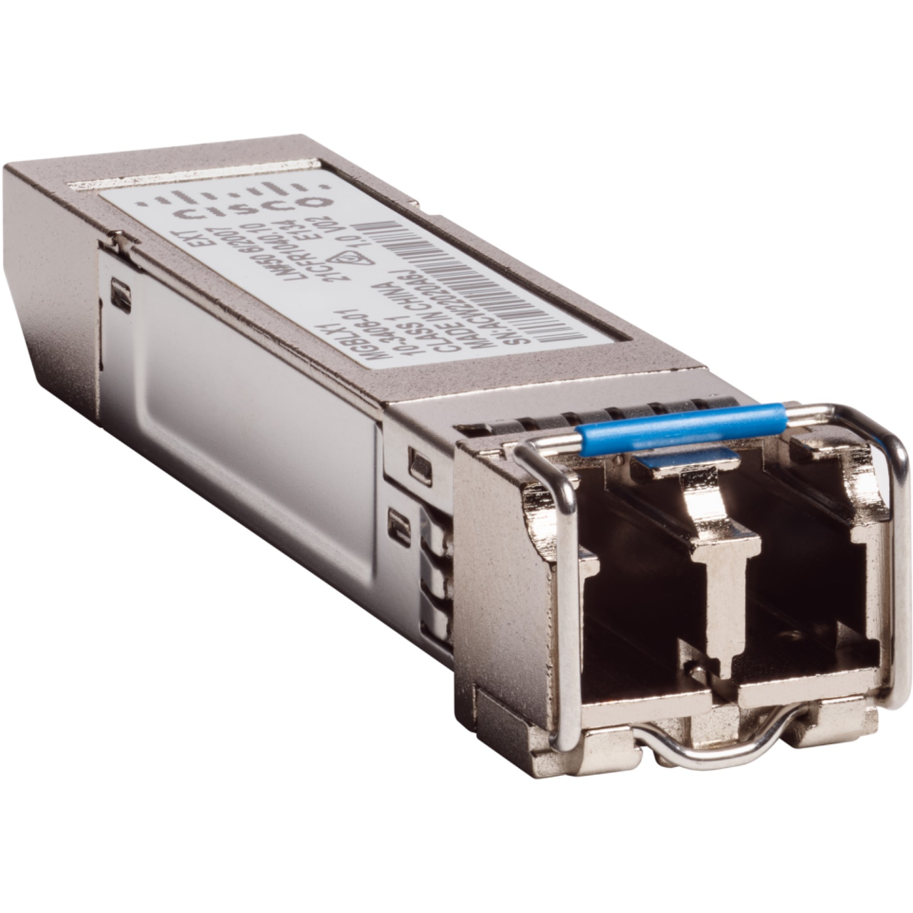 SFP CISCO MGBLX1 (fiber type smf, transmit power range -9.5 - -3 dBmW, interface SFP, dimensions 13.4 x 55.7 x 8.5 mm, connector LC-LC, full duplex yes, maximum data transfer rate 1000 Mbit/s, cabling technology 1000BASE-LX, maximum transfer distance 10000 m, wavelength 1310 nm, power consumption 1 W)-1