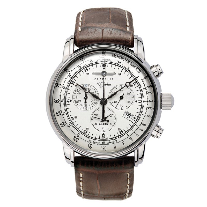 Ručni sat ZEPPELIN 100 Jahre 7680-1 (Ronda 5130.D, Kronograf, Alarm, 5 ATM)-0