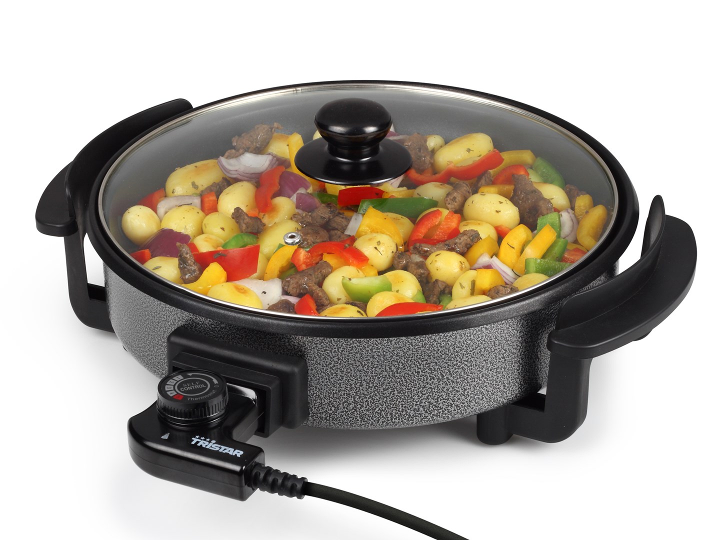 Tristar | Multifunctional grill pan | PZ-2963 | Diameter 30 cm | Black | Fixed handle-4