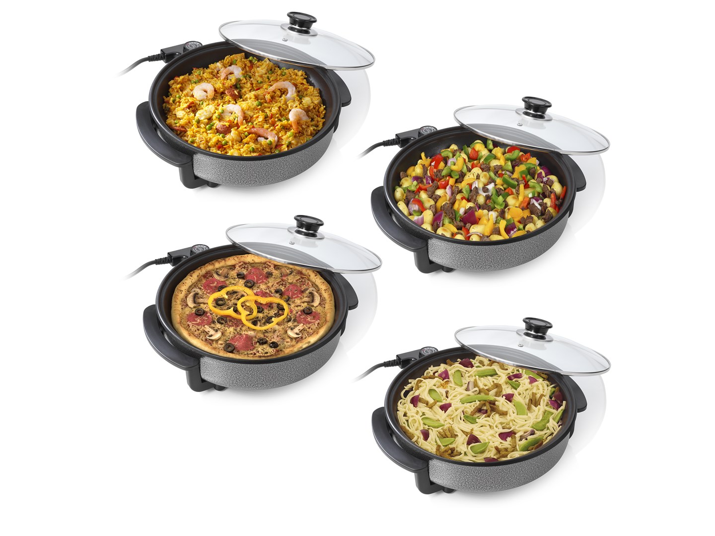 Tristar | Multifunctional grill pan | PZ-2963 | Diameter 30 cm | Black | Fixed handle-3