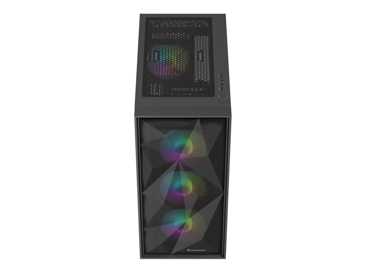 Kućište za računalo GENESIS DIAXID 605 ARGB (Midi Tower, USB-C, prozor, crno)-10