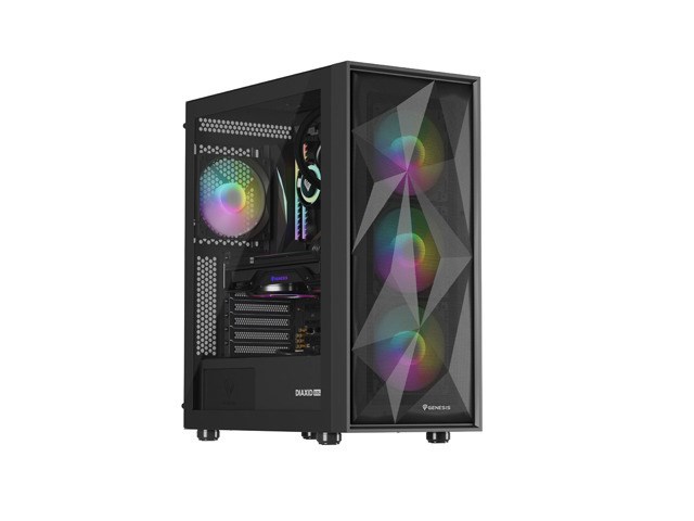 Kućište za računalo GENESIS DIAXID 605 ARGB (Midi Tower, USB-C, prozor, crno)-25