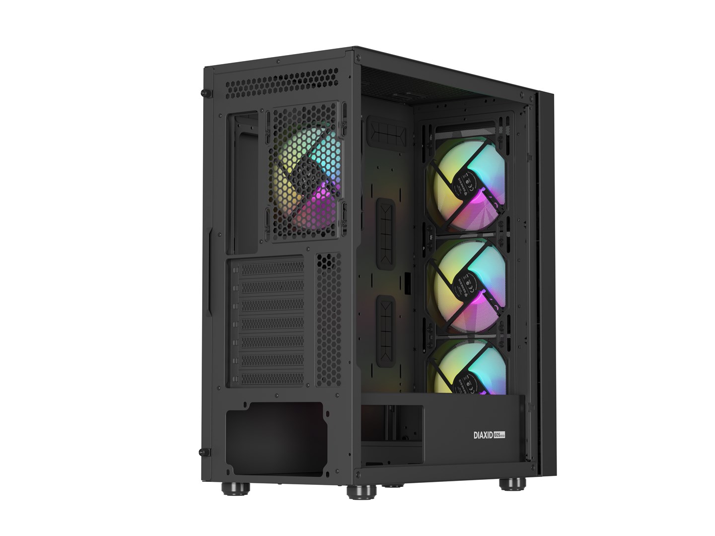 Kućište za računalo GENESIS DIAXID 605 ARGB (Midi Tower, USB-C, prozor, crno)-18