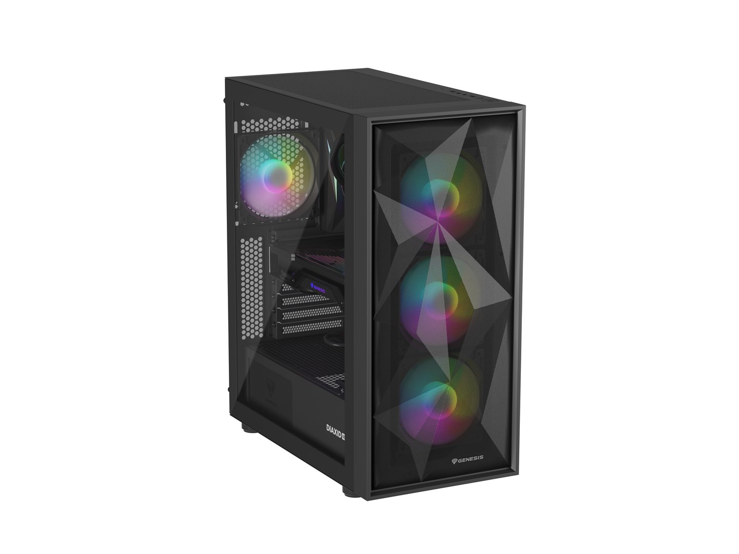 Kućište za računalo GENESIS DIAXID 605 ARGB (Midi Tower, USB-C, prozor, crno)-4