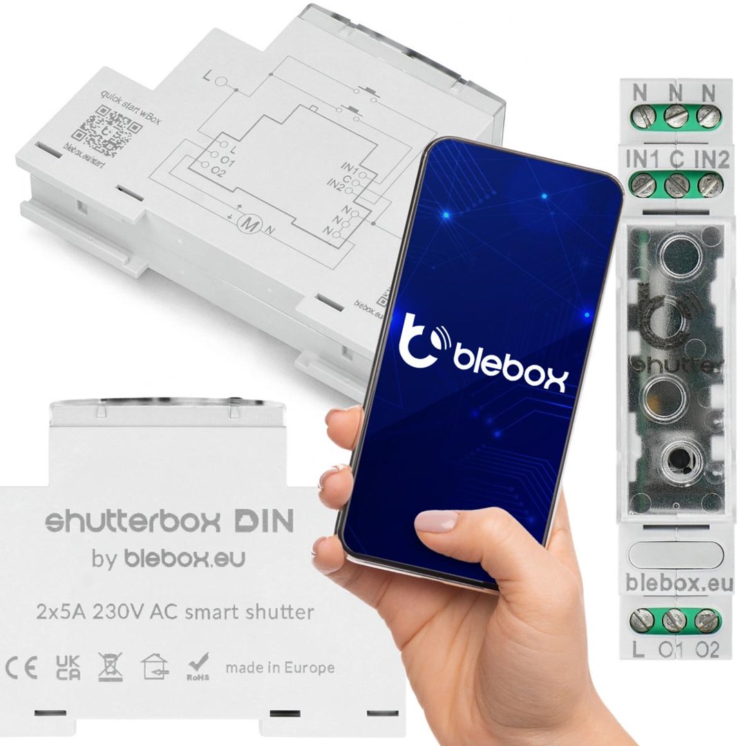 Modul za rolete BLEBOX Shutterbox DIN (Wi-Fi, DIN montaža)