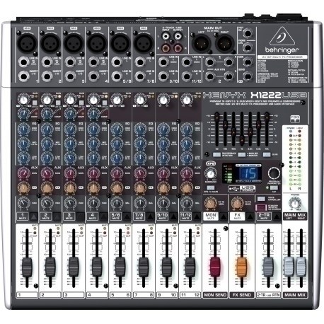 Audio mikser BEHRINGER XENYX X1222USB (12 ulaza, 2/2-bus, USB)