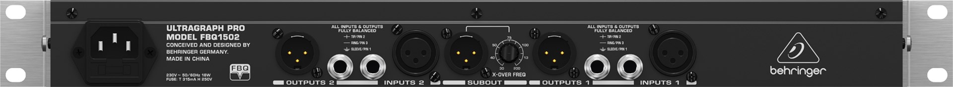 Audio equalizer BEHRINGER FBQ1502-2