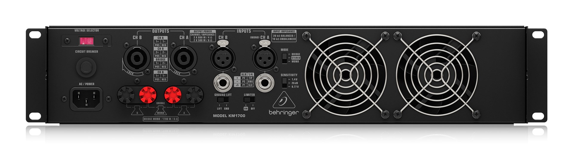 POJAČALO SNAGE BEHRINGER KM1700 (1700W)-2