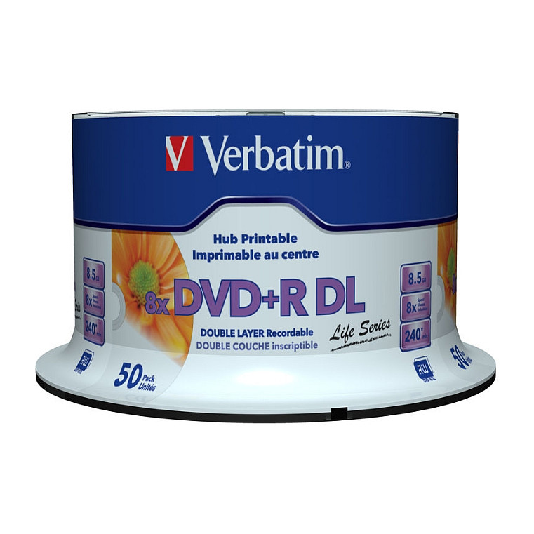 Mediji VERBATIM DVD+R DL 8.5GB 8x Printable (50 komada)-1