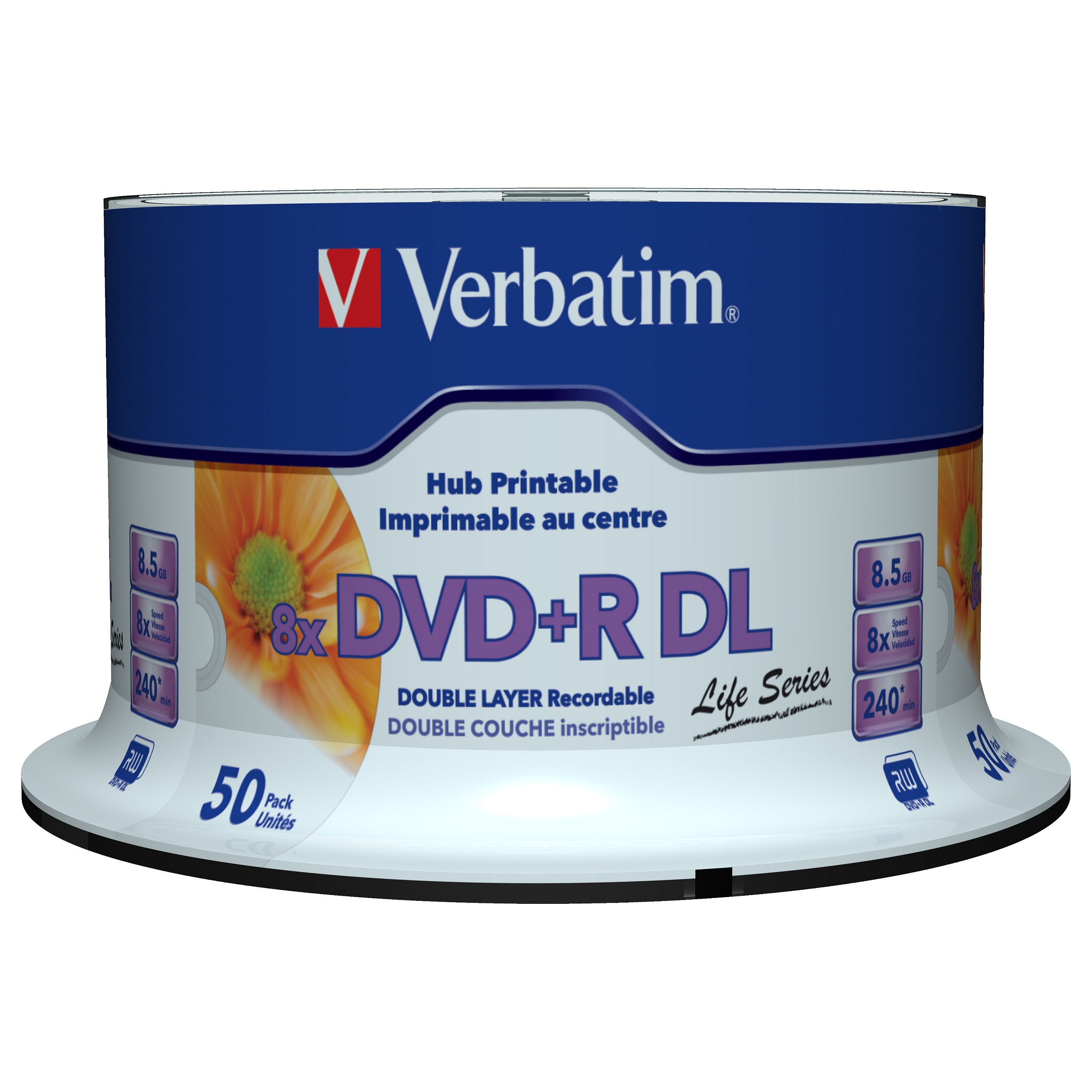 Mediji VERBATIM DVD+R DL 8.5GB 8x Printable (50 komada)-3