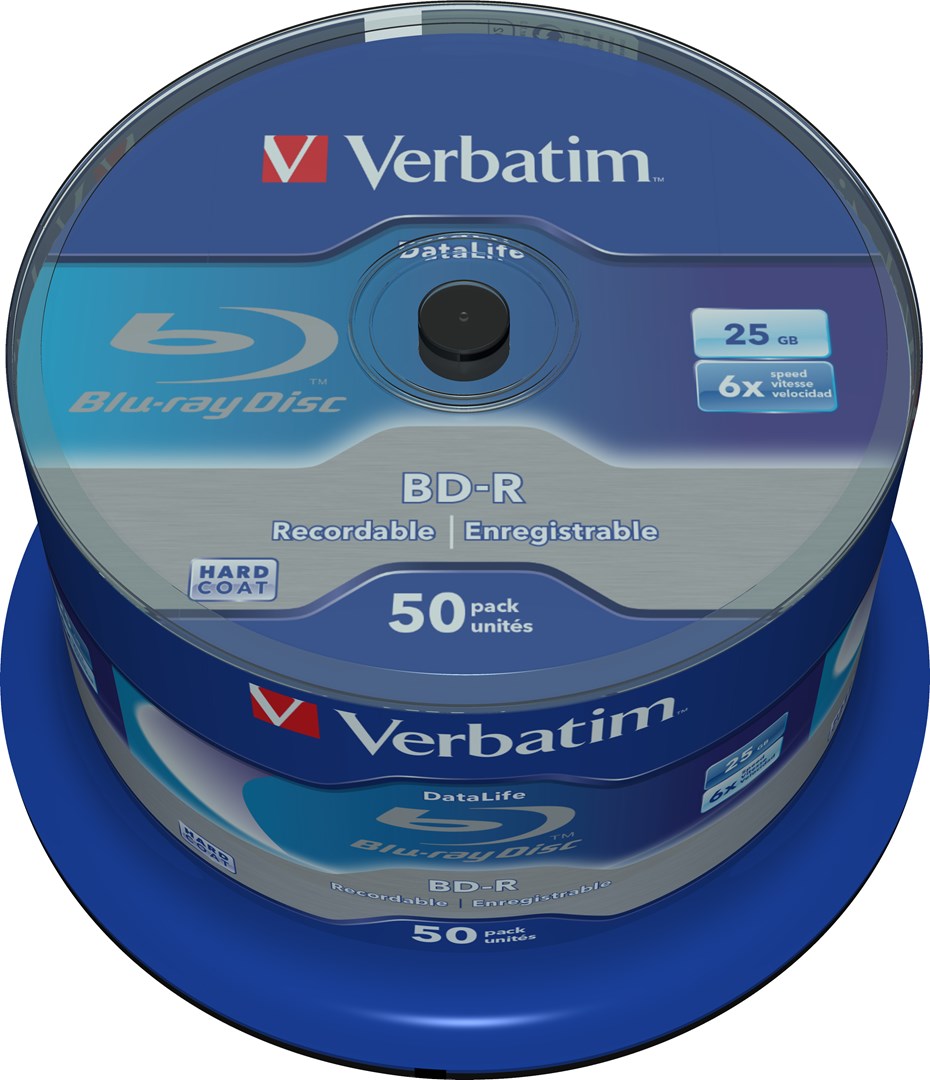 BD-R medij VERBATIM DataLife 25GB 6x (50 komada vreteno)-1