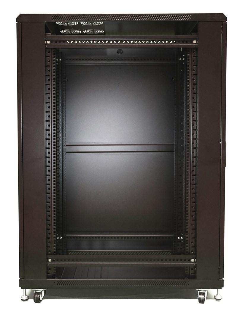Stalak za opremu Extralink 37U 600x800 (Čelična konstrukcija, Kapacitet 600 kg, 4 ventilatora, Crna boja)-4