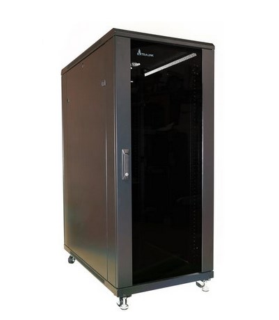 Stalak za opremu Extralink 37U 600x800 (Čelična konstrukcija, Kapacitet 600 kg, 4 ventilatora, Crna boja)-1