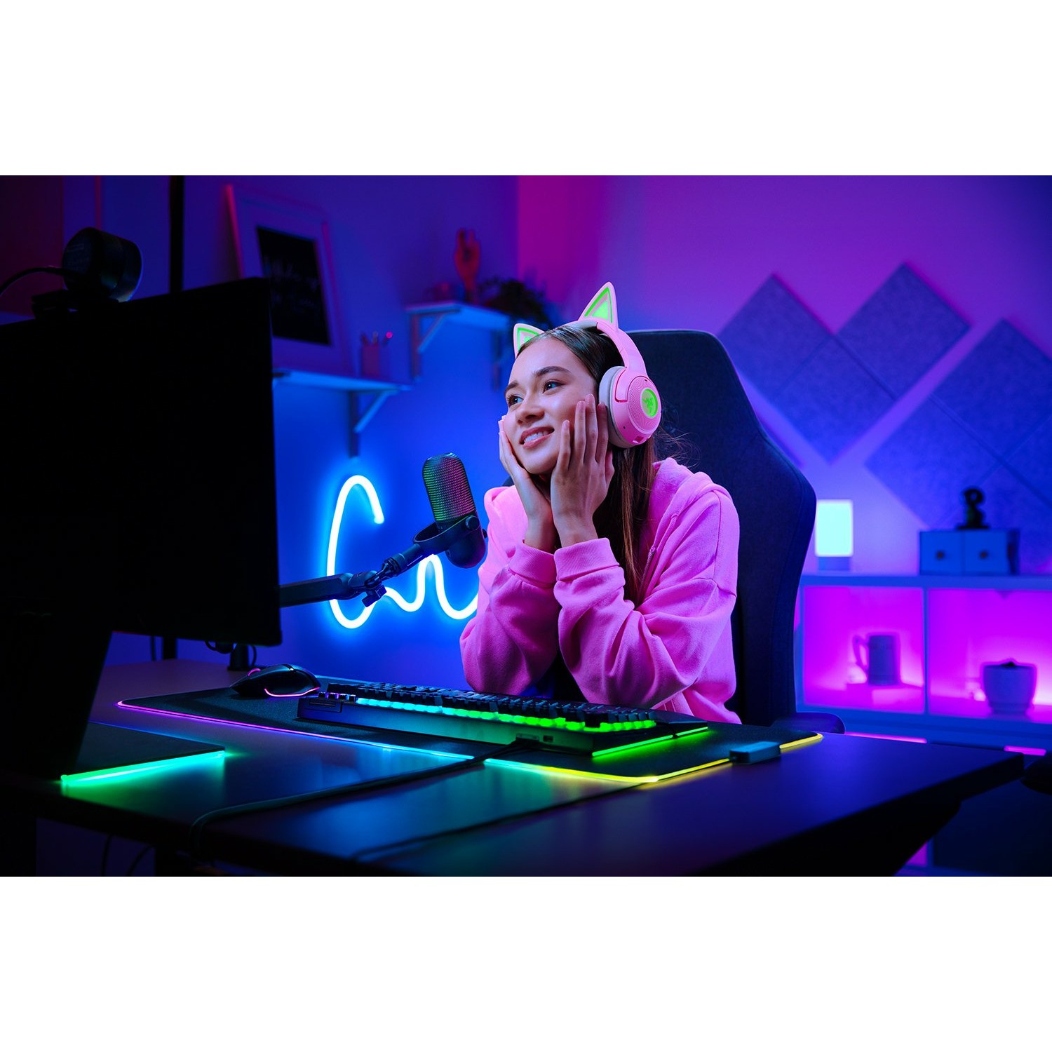 Mikrofon RAZER Seiren V3 Chroma RGB - crna boja-10