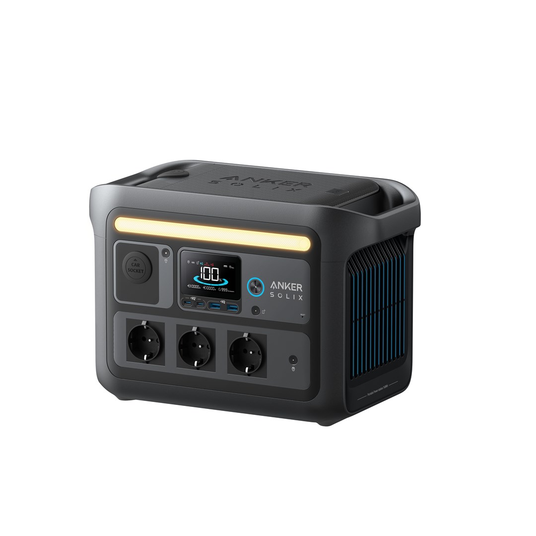Prijenosna električna stanica ANKER Solix C800 Plus (768Wh, 1200W, USB Type-C, USB Type-A, AC utičnice)-0