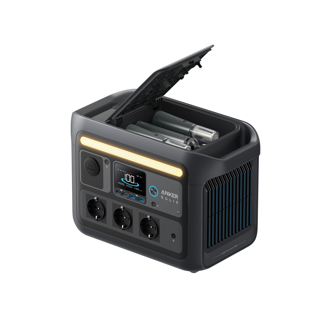 Prijenosna električna stanica ANKER Solix C800 Plus (768Wh, 1200W, USB Type-C, USB Type-A, AC utičnice)-1