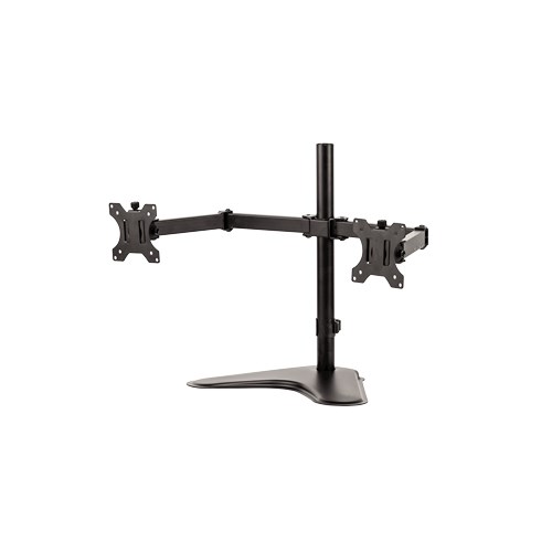 Stalak za 2 monitora FELLOWES Ergonomics (horizontalni, nosivost 16 kg, VESA 100 x 100 mm, visinsko podešavanje, crna)-1