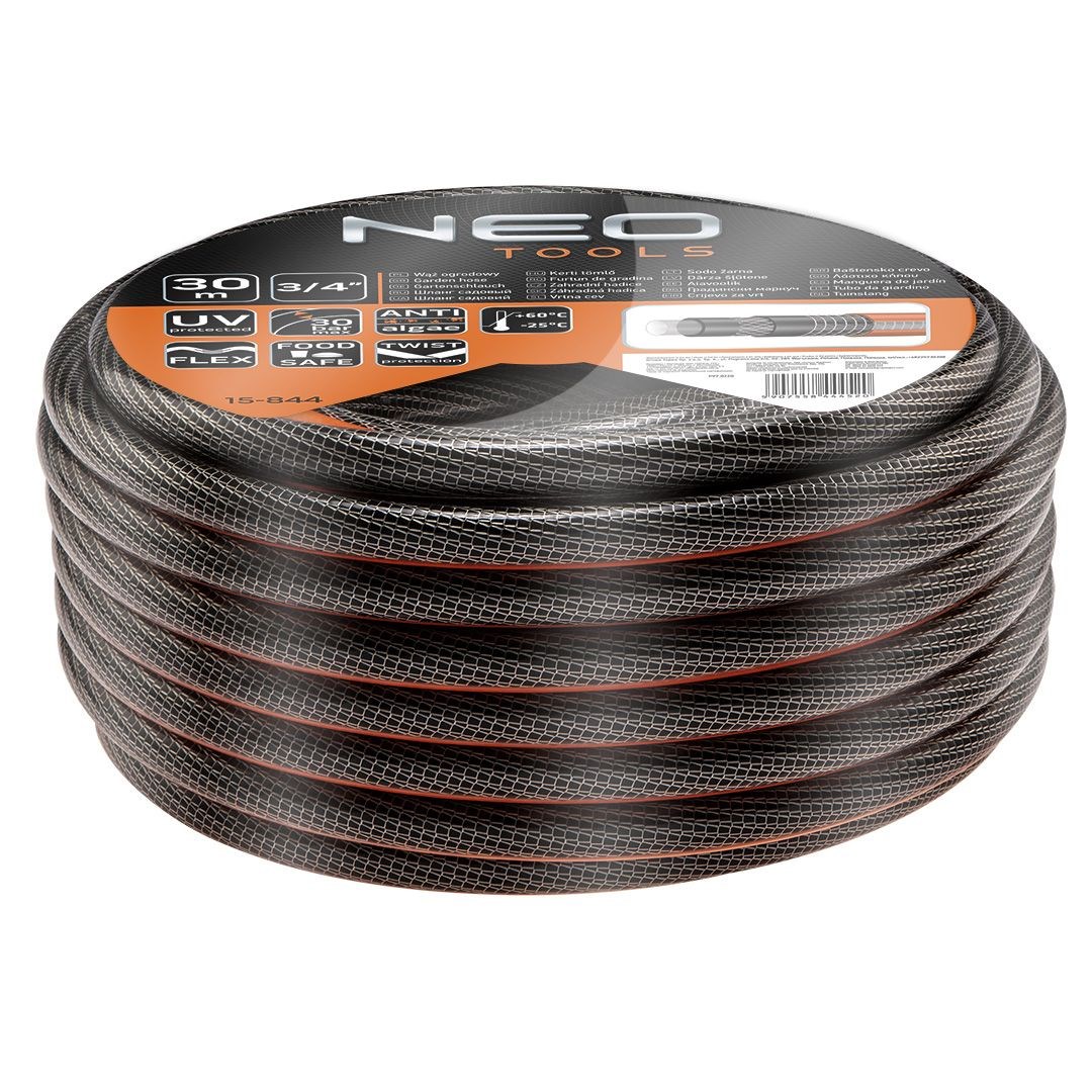 Neo Tools 3/4" x 30m 6 ply garden hose-1