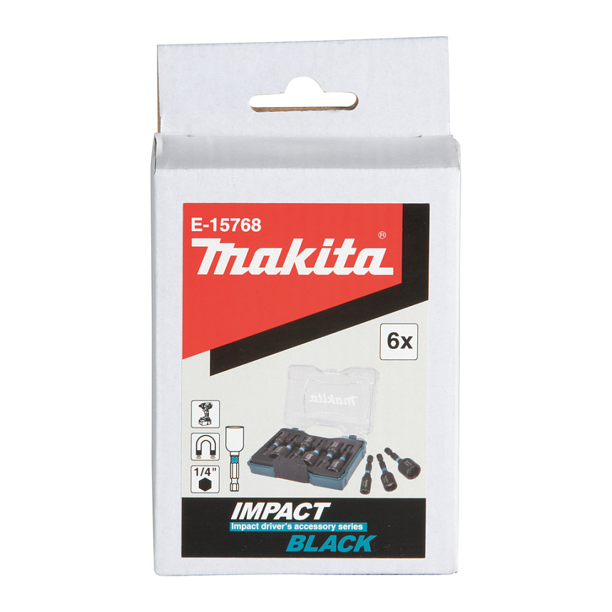 Set nasadnih ključeva MAKITA E-03399 IMPACT BLACK (1/4", 50mm, 6 kom)-3
