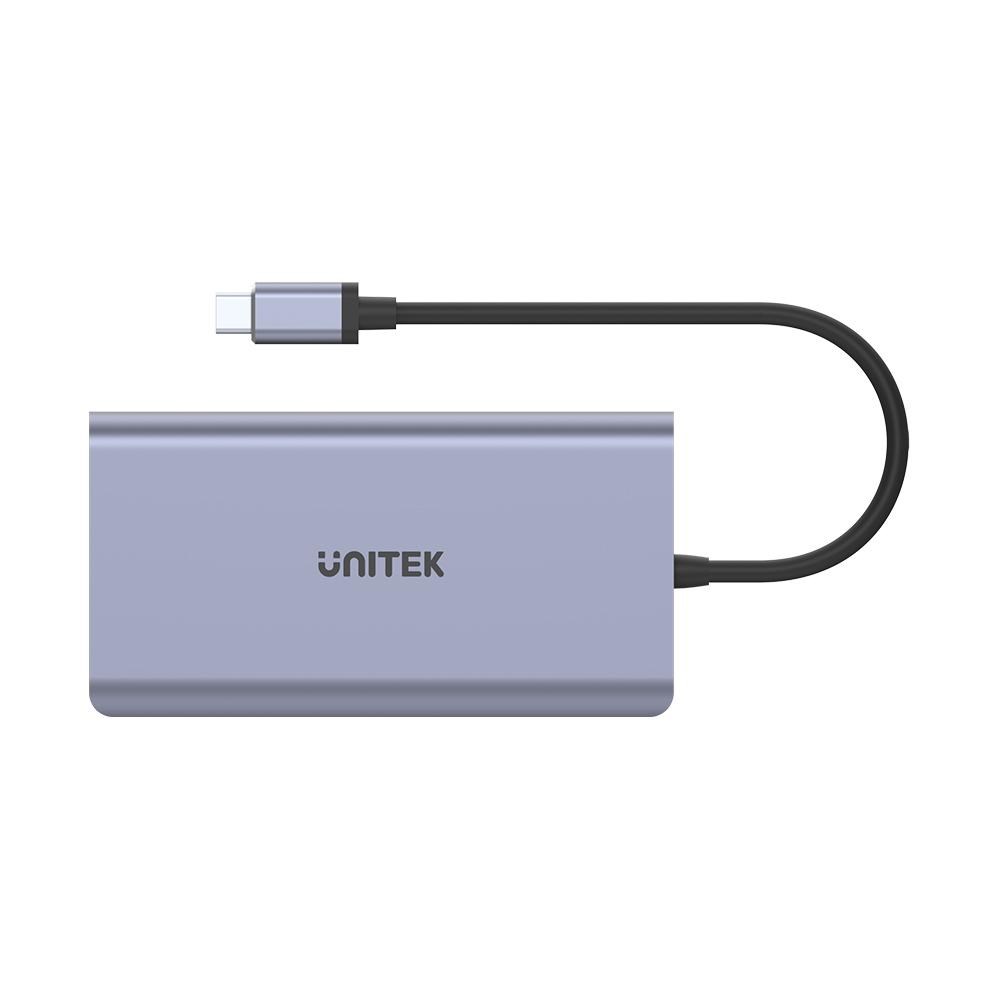 USB-C Hub UNITEK uHUB S7+ D1028A (7-u-1, 4K HDMI/DP, 100W PD, Gigabit Ethernet)-2