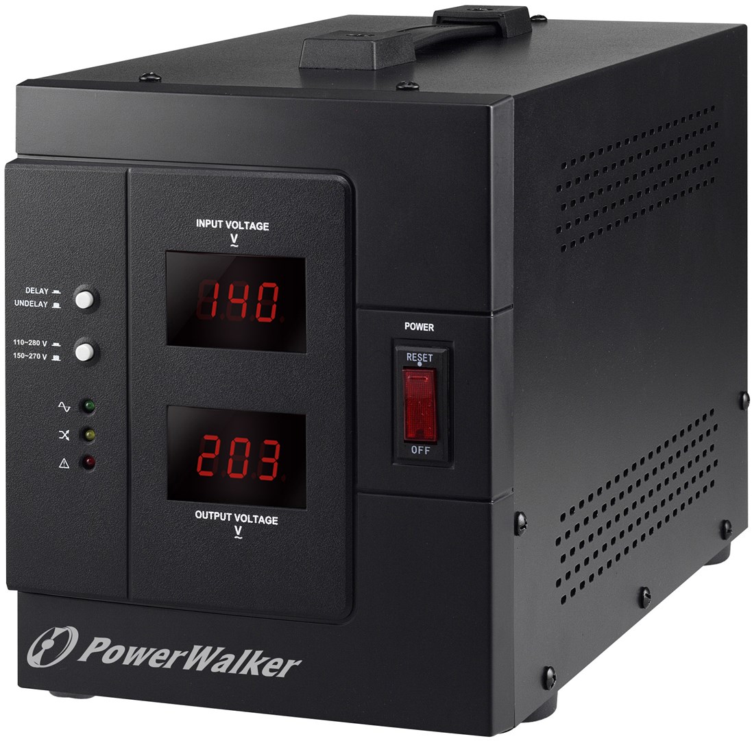 PowerWalker AVR 3000 SIV FR voltage regulator 1 AC outlet(s) 110-280 V Black-0