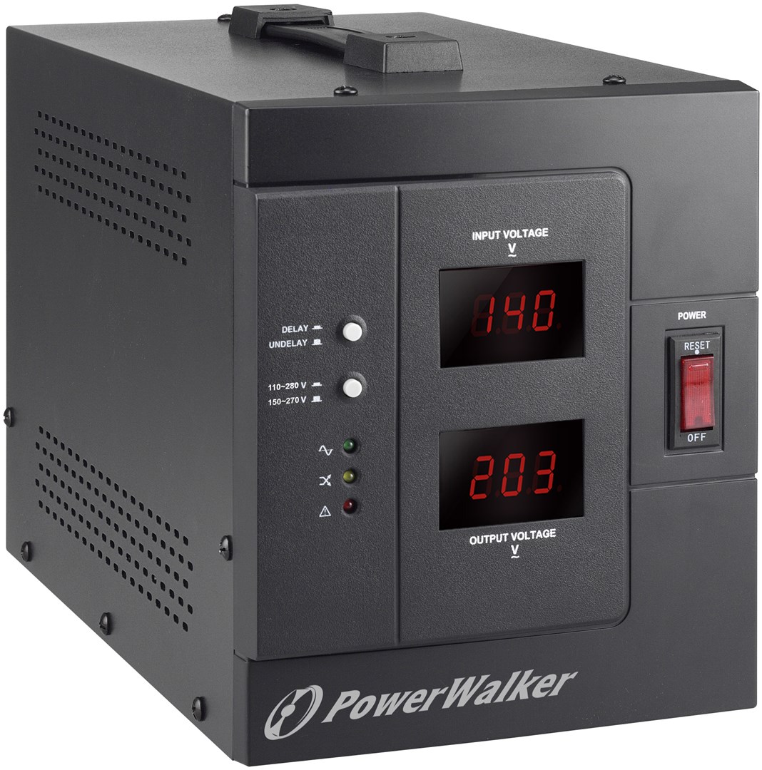 PowerWalker AVR 3000 SIV FR voltage regulator 1 AC outlet(s) 110-280 V Black-1
