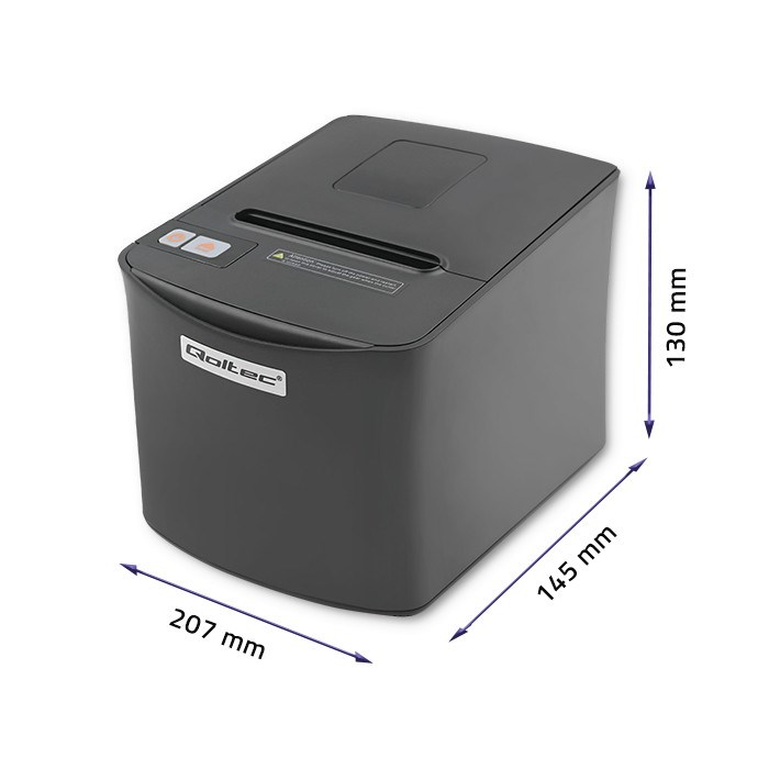POS termalni printer QOLTEC 50256 (250 mm/s, 80 mm, USB)-5