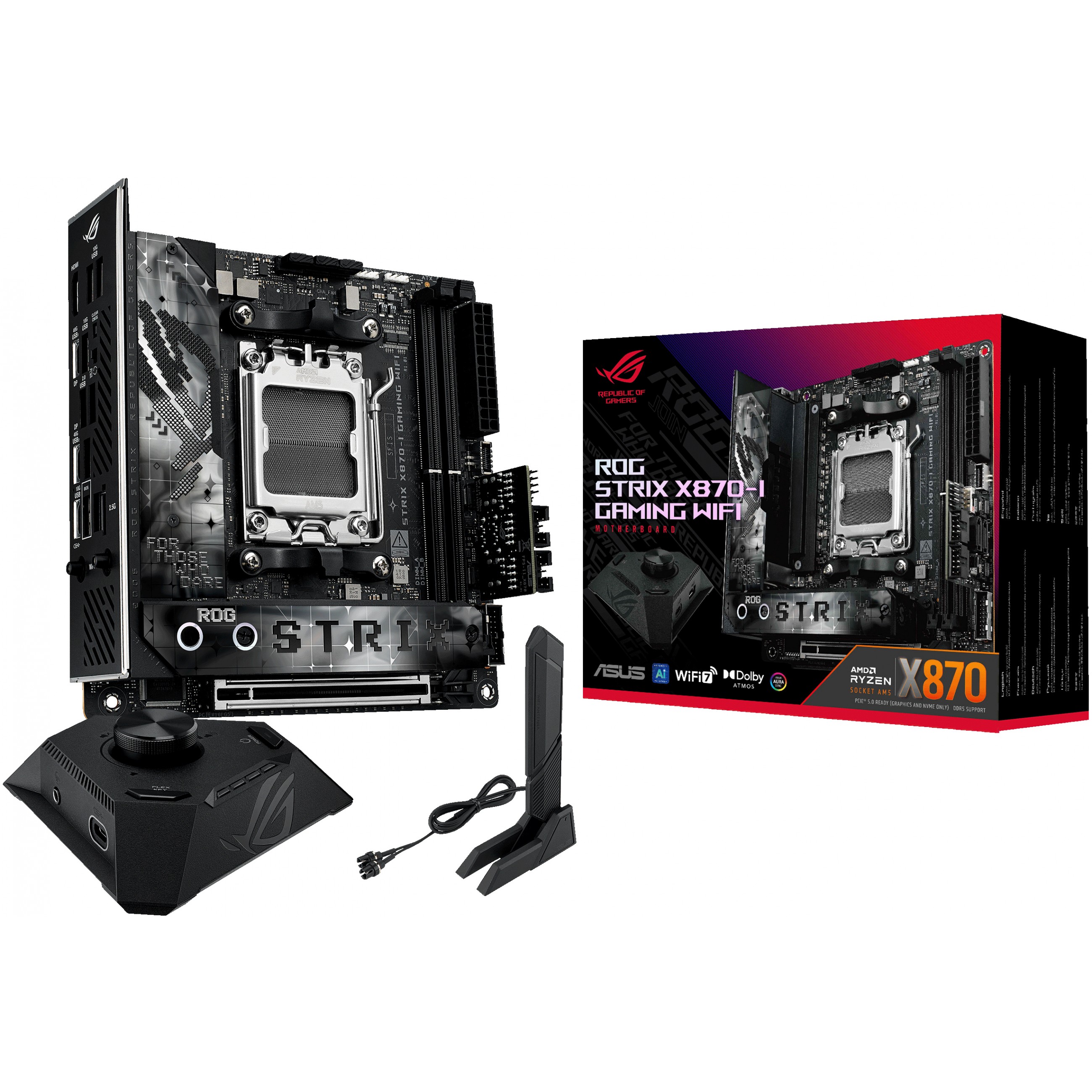 Motherboard ASUS ROG STRIX X870-I GAMING WIFI mini ITX Socket AM5 AMD X870