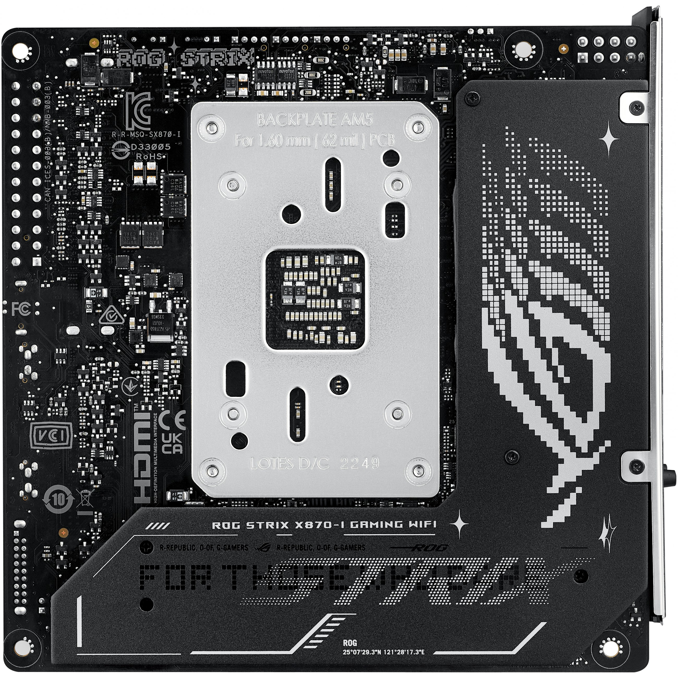 Motherboard ASUS ROG STRIX X870-I GAMING WIFI mini ITX Socket AM5 AMD X870-8