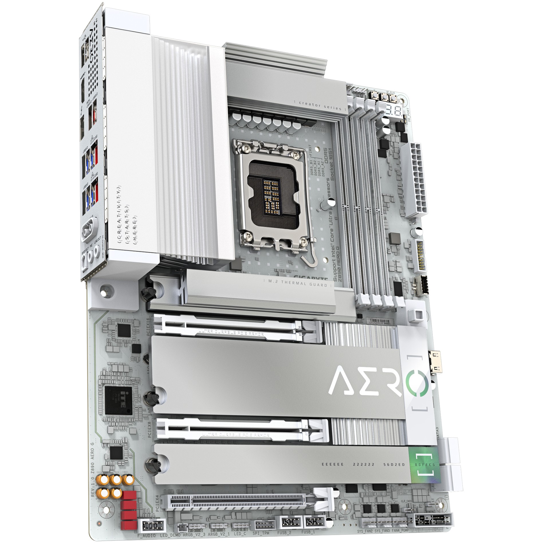 Matična ploča GIGABYTE Z890 AERO G (Podržava Intel Core Ultra (Series 2) CPU, do 8800MHz DDR5 (OC), 1xPCIe 5.0 + 4xPCIe 4.0, Wi-Fi 7, 2.5GbE LAN, Thunderbolt 4)-2