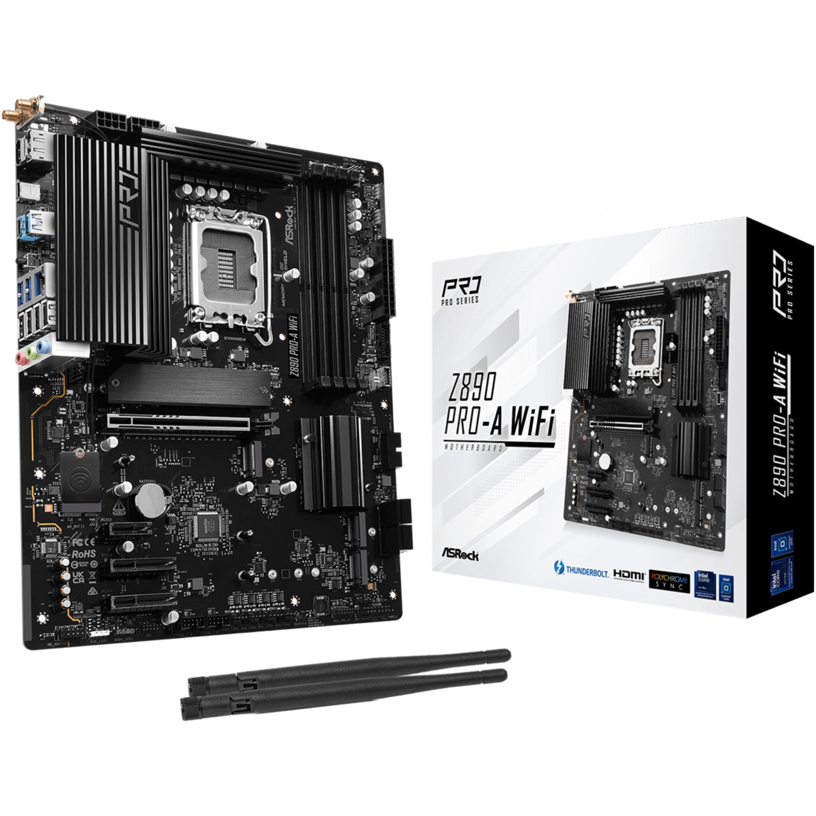 Matična ploča ASROCK Z890 Pro-A WiFi (Intel Z890, LGA 1851, ATX, Socket V1)-0