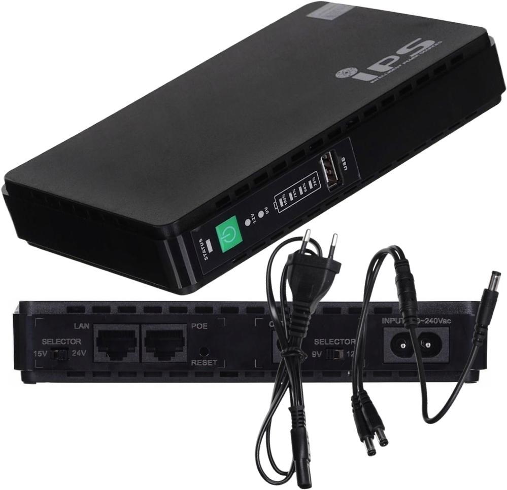 Neprekidno napajanje (UPS) MPL POWER ELEKTRO IPS ROUTERUPS-15-POE (15 W, USB Type-A, 100-240 V, 50/60 Hz, crna)-1
