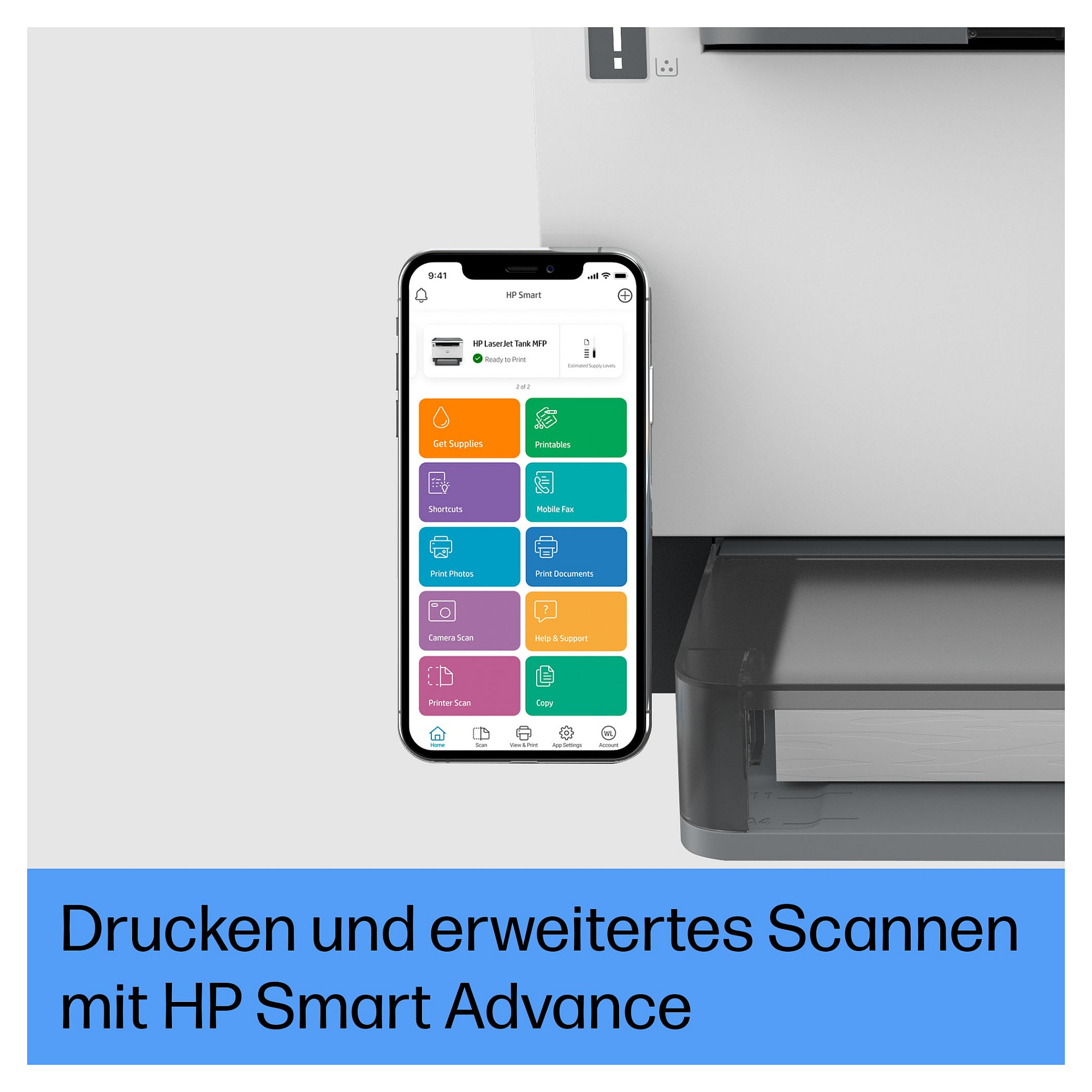 Printer HP LaserJet Tank MFP 1604w Black and white (Print, copy, scan, Scan to email; Scan to PDF)-12