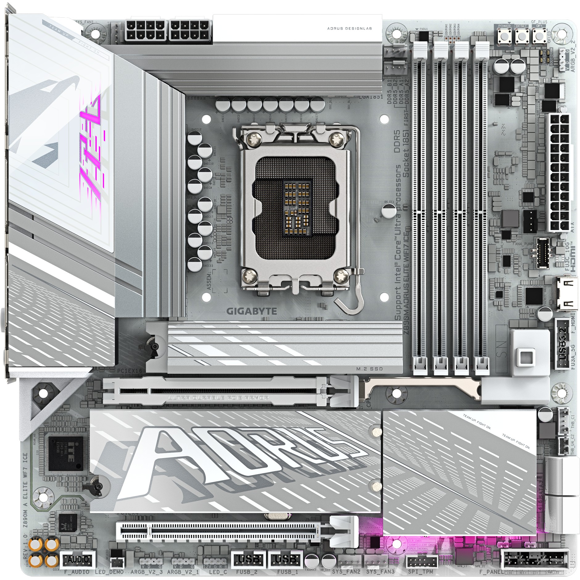 Matična ploča GIGABYTE Z890M A Elite WF7 ICE (Z890, S1851, mATX, DDR5)-1