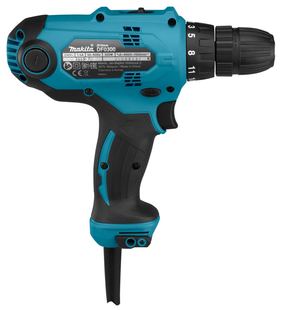 Električna bušilica MAKITA DF0300 (320W, 56 Nm, 1500 o/min)-17