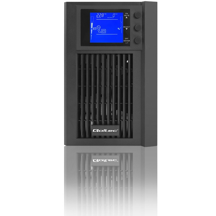 Neprekidno napajanje UPS QOLTEC On-line Pure Sine Wave (2kVA, 1.6kW, LCD, USB)-4