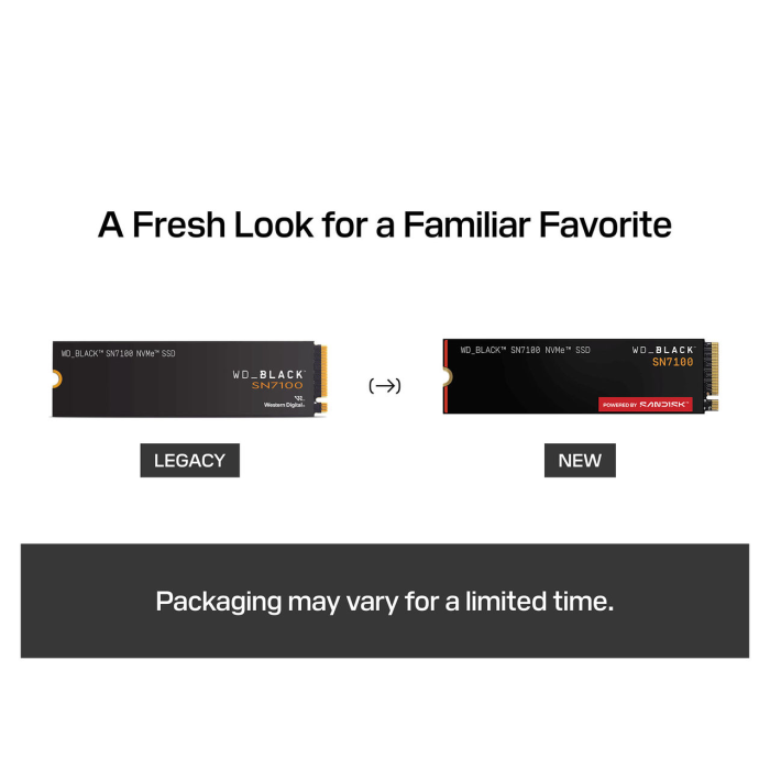 SSD WESTERN DIGITAL Black SN7100 (500GB, M.2 NVMe, 6800 MB/s, PCI Express 4.0)-8
