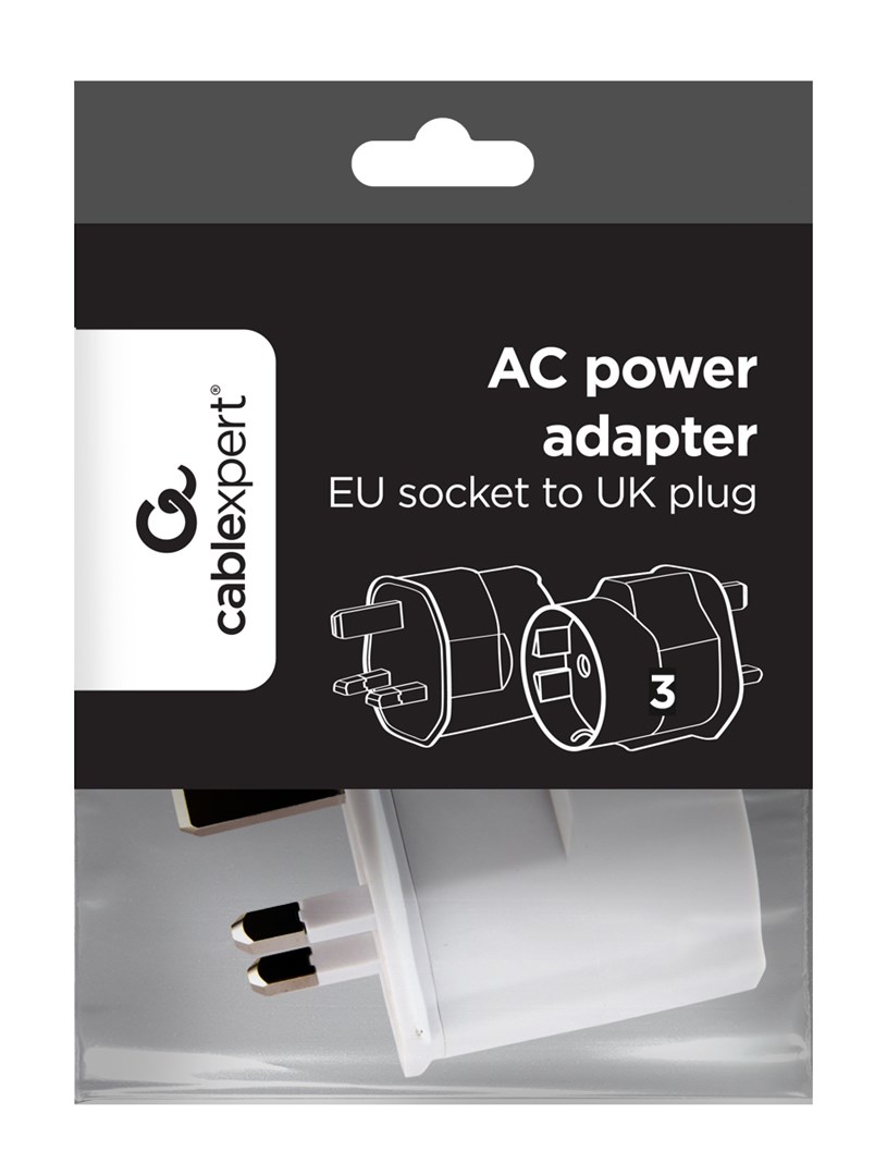 AC adapter za napajanje GEMBIRD (EU Schuko utičnica na UK utikač, 13 A)-3