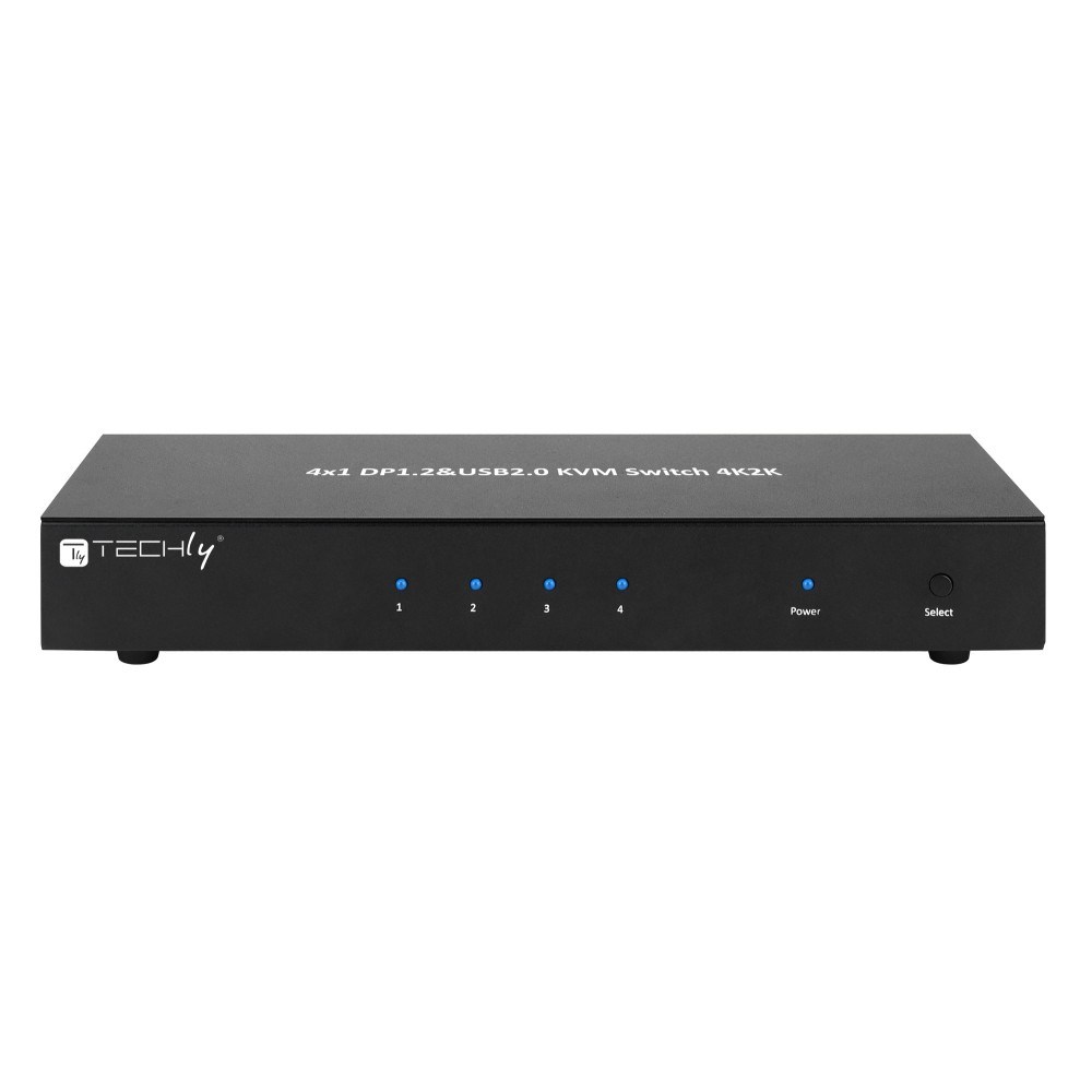 KVM Switch TECHLY IDATA DP-KVM4 (4-portni, 4K, DisplayPort, Rackmount)-0