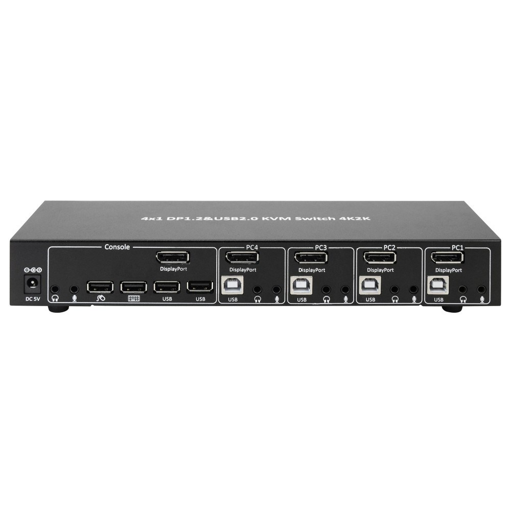 KVM Switch TECHLY IDATA DP-KVM4 (4-portni, 4K, DisplayPort, Rackmount)-1
